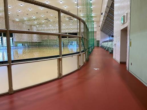 バドミントン 練習・多面展開風景